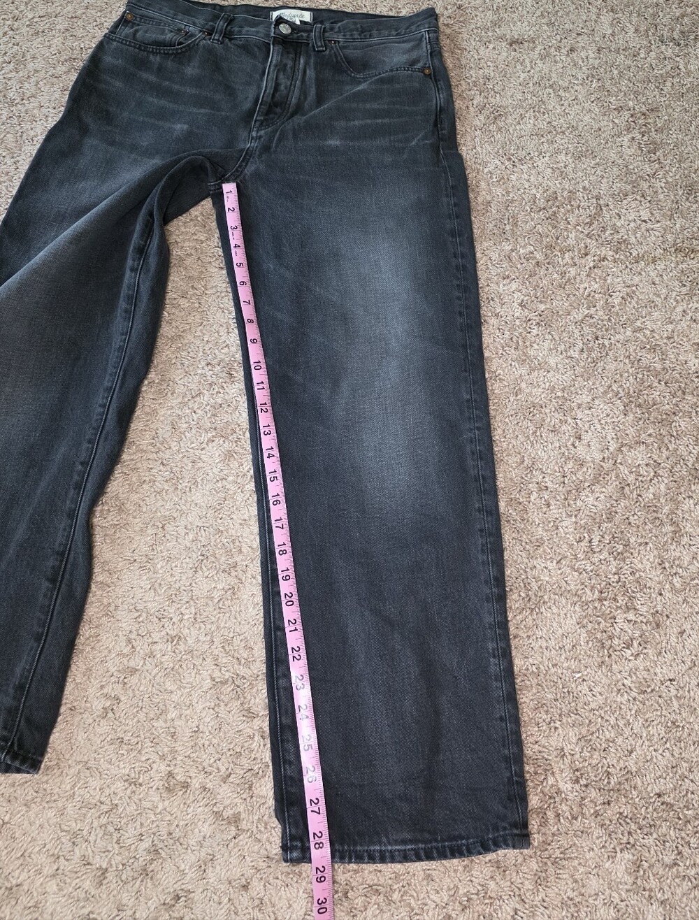 Madewell Low Slung Straight Jeans Kent Wash Size 29 - Picture 9 of 13